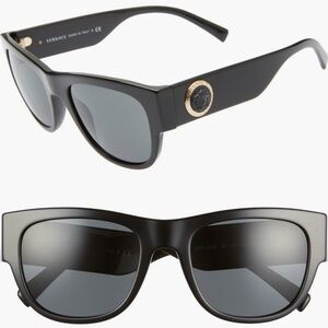 Versace 55mm Sunglasses, Black